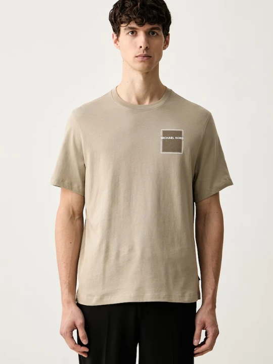 Zdjęcie produktu Michael Kors T-shirt męski bawełniany zielony