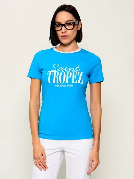Zdjęcie produktu Michael Kors T-shirt ST.TROPEZ | Slim Fit niebieski