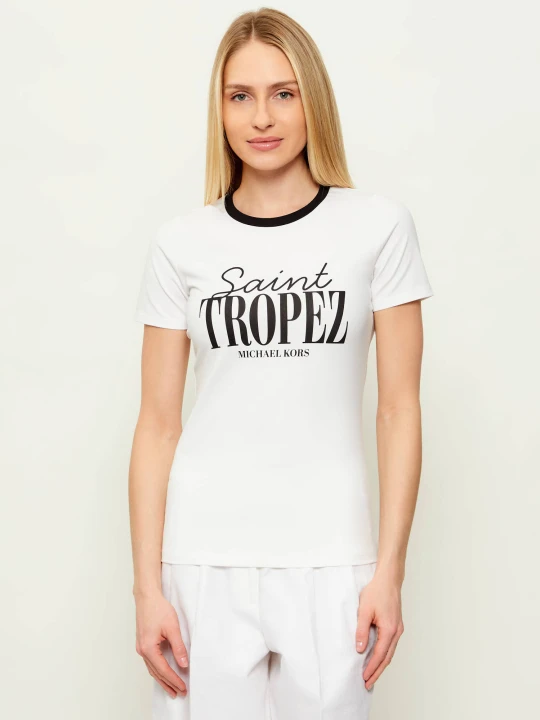 Zdjęcie produktu Michael Kors T-shirt ST.TROPEZ | Slim Fit biały