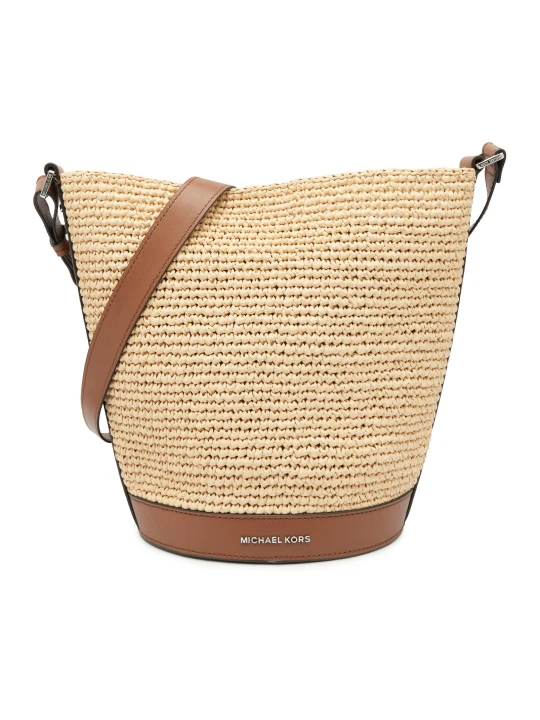 Zdjęcie produktu Michael Kors Torebka na ramię BUCKET | z dodatkiem skóry beżowy
