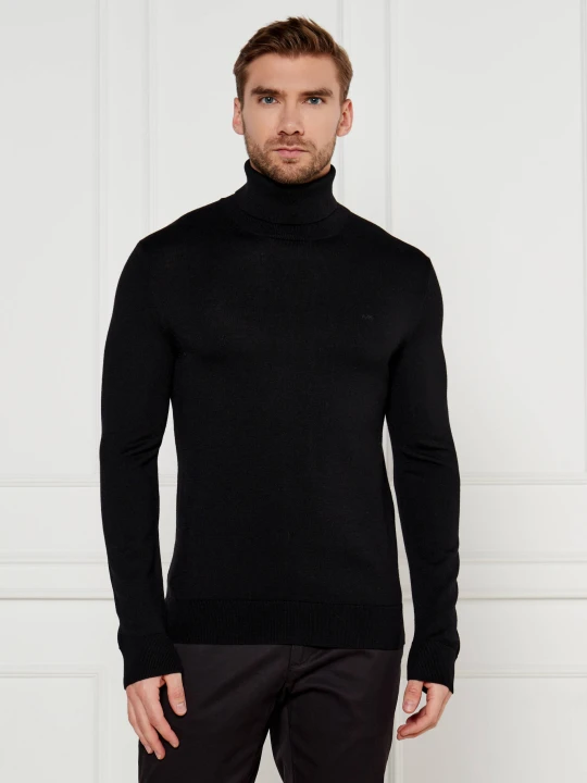 Zdjęcie produktu Michael Kors Wełniany golf | Regular Fit czarny