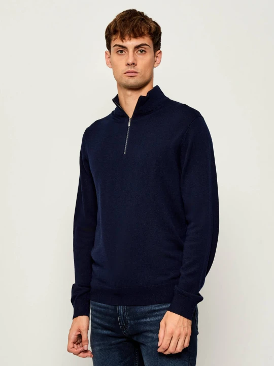 Zdjęcie produktu Michael Kors Wełniany sweter | Regular Fit granatowy