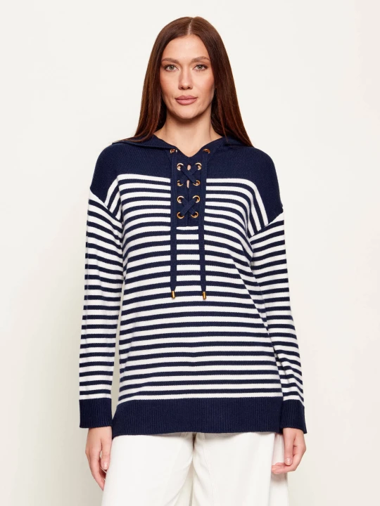Zdjęcie produktu Michael Kors Wełniany sweter | Relaxed fit granatowy