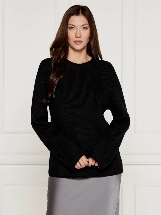 Zdjęcie produktu Michael Kors Wełniany sweter | Relaxed fit czarny