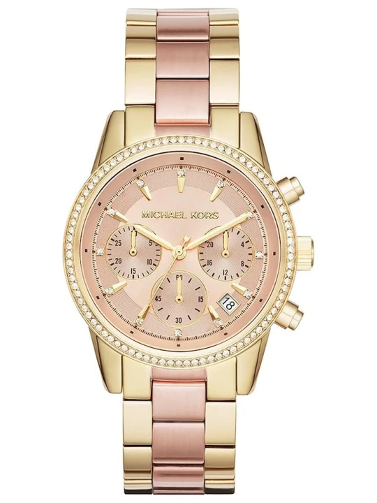 Zdjęcie produktu Michael Kors zegarek damski Ritz Chrono złoty