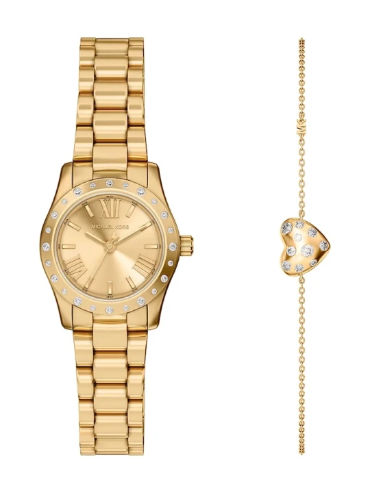 Zdjęcie produktu Michael Kors zestaw zegarek i bransoletka damskie Lexington złoty