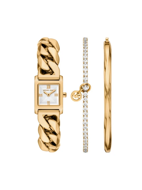 Zdjęcie produktu Michael Kors Zestaw zegarek i bransoletka Georgie Gift Set MK7655SET Złoty