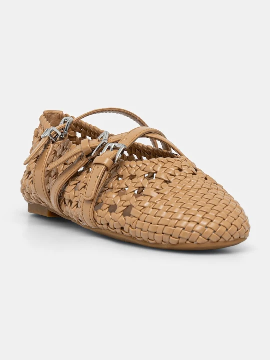 Zdjęcie produktu MICHAEL Michael Kors baleriny Indy Woven Flex Ballet beżowy