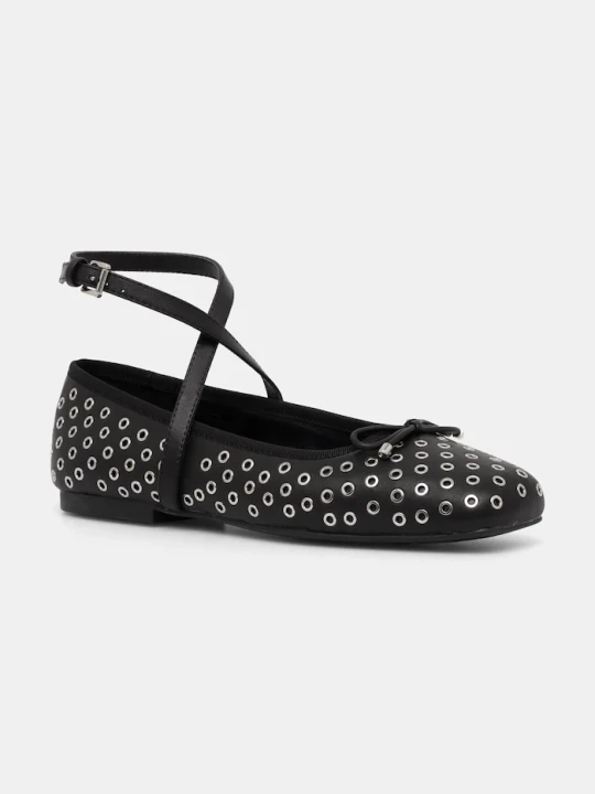 Zdjęcie produktu MICHAEL Michael Kors baleriny skórzane Collette czarny
