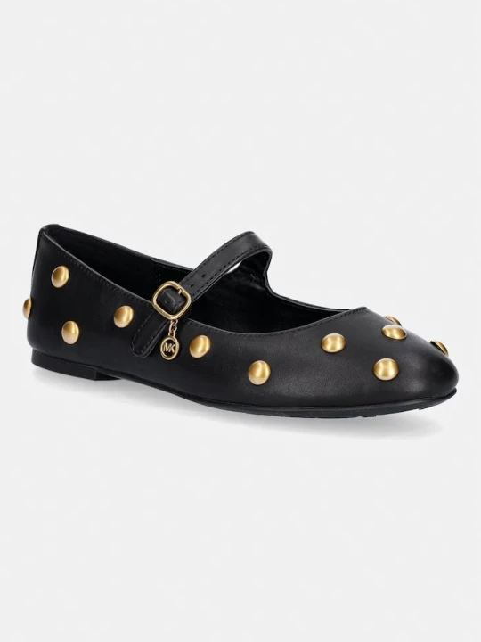 Zdjęcie produktu MICHAEL Michael Kors baleriny skórzane Nellie Flex Ballet czarny