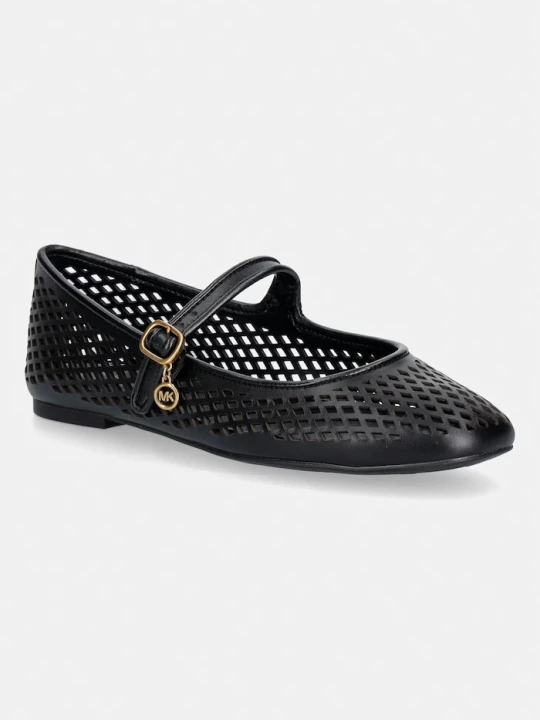 Zdjęcie produktu MICHAEL Michael Kors baleriny skórzane Nellie Flex Ballet czarny