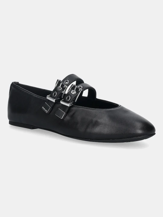 Zdjęcie produktu MICHAEL Michael Kors baleriny skórzane Rowen Flex Ballet czarny