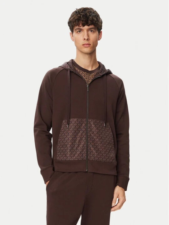 Zdjęcie produktu MICHAEL Michael Kors Bluza CF552Q55MF Brązowy ciemny Regular Fit
