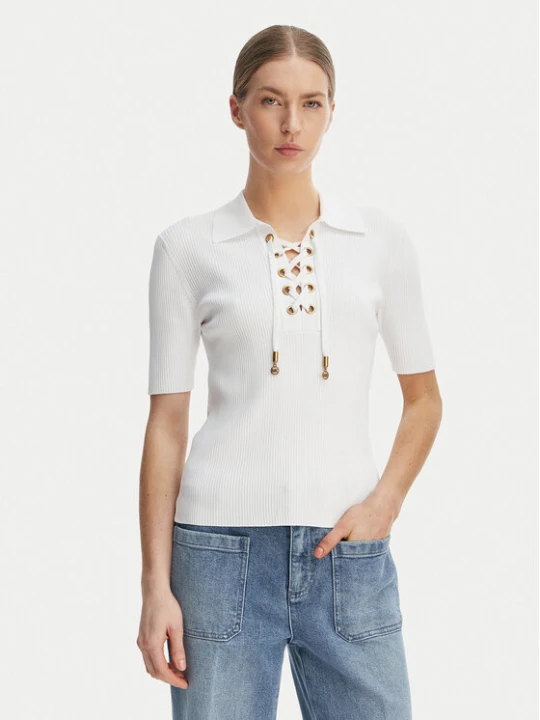 Zdjęcie produktu MICHAEL Michael Kors Bluzka MS661FZ5ZV Biały Slim Fit