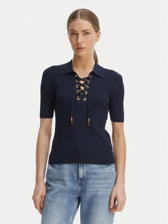 Zdjęcie produktu MICHAEL Michael Kors Bluzka MS661FZ5ZV Granatowy Slim Fit