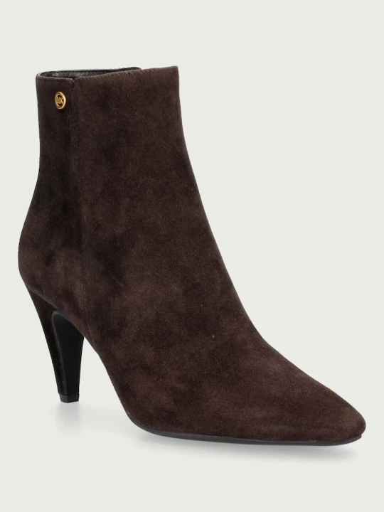 Zdjęcie produktu MICHAEL Michael Kors botki damskie zamszowe Daniela Heeled Bootie brązowy