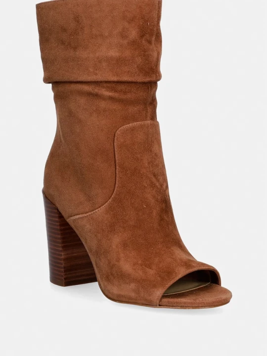 Zdjęcie produktu MICHAEL Michael Kors botki damskie zamszowe Shayna Heeled Bootie brązowy
