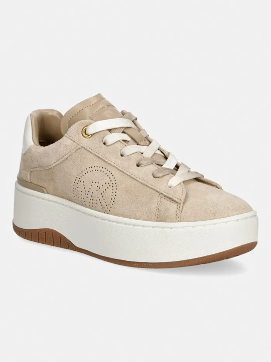 Zdjęcie produktu MICHAEL Michael Kors Dottie Lace Up sneakersy damskie zamszowe beżowy