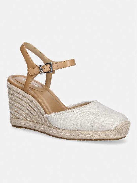 Zdjęcie produktu MICHAEL Michael Kors espadryle na koturnie damskie Kenzie Wedge beżowy