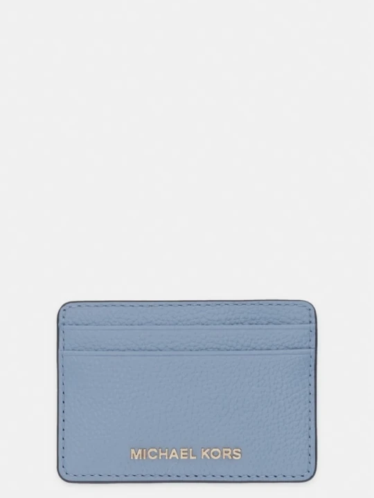 Zdjęcie produktu MICHAEL Michael Kors etui na karty skórzane niebieski