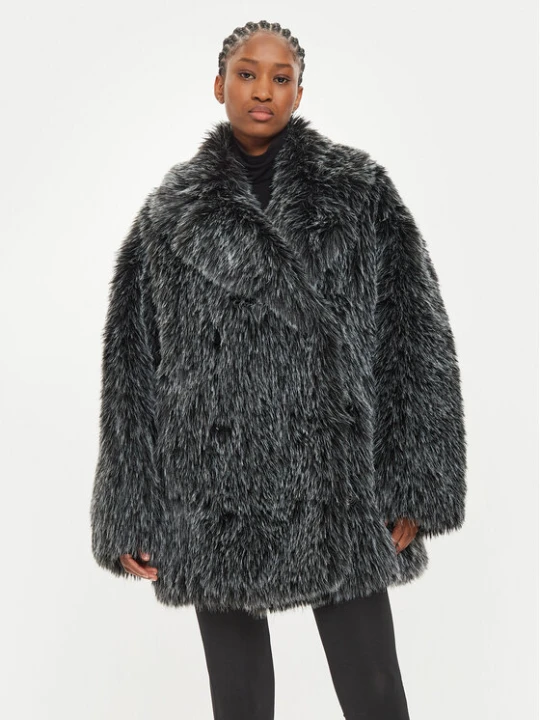Zdjęcie produktu MICHAEL Michael Kors Futro UF4208KF1Q Szary Oversize