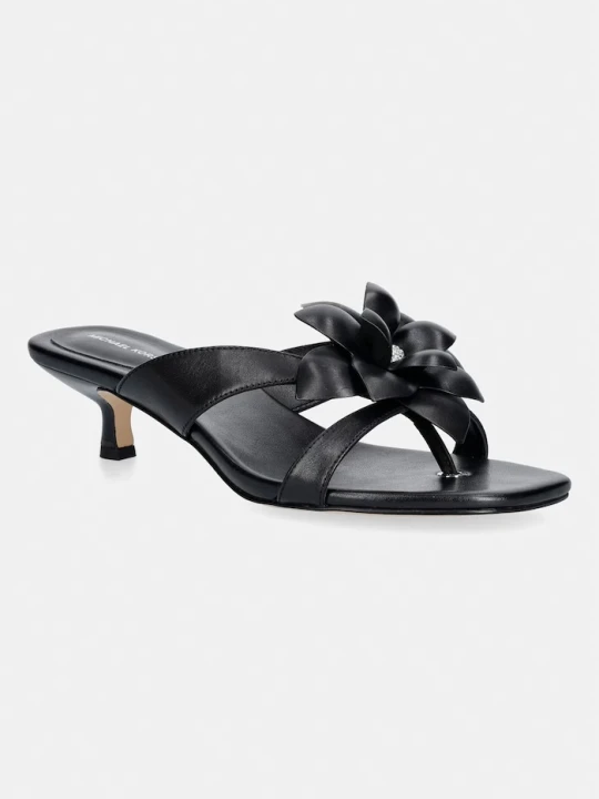 Zdjęcie produktu MICHAEL Michael Kors japonki damskie skórzane Jacie Kitten Sandal czarny