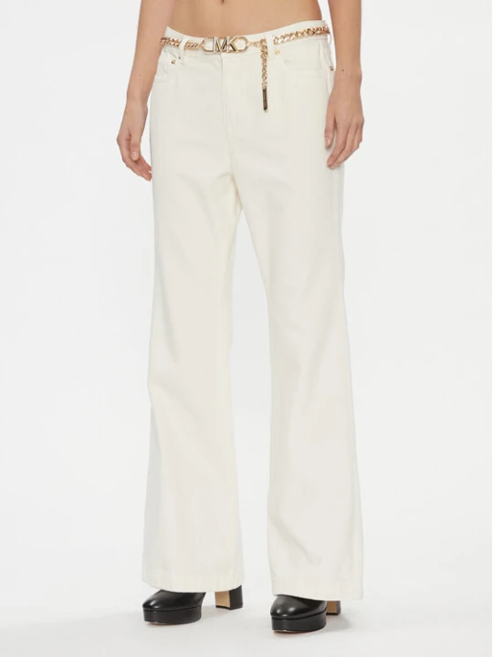 Zdjęcie produktu MICHAEL Michael Kors Jeansy MF3904180V Écru Flared Fit Kremowy