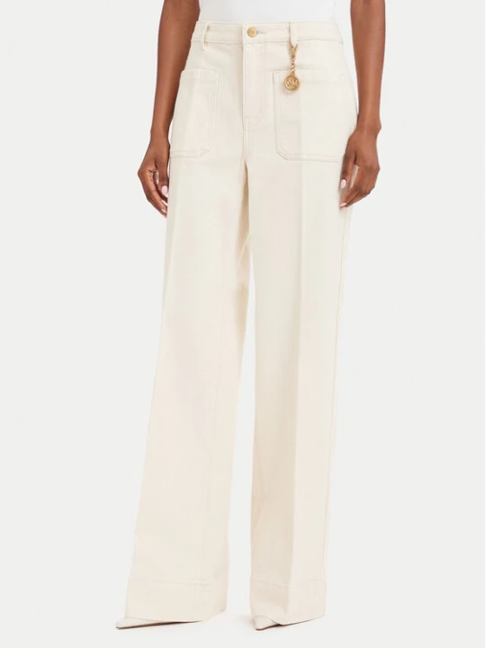 Zdjęcie produktu MICHAEL Michael Kors Jeansy MT690ACLSA Kremowy Flared Leg