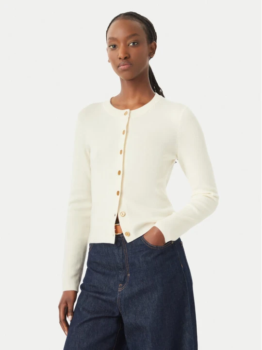 Zdjęcie produktu MICHAEL Michael Kors Kardigan MT5617W4VR Kremowy Regular Fit