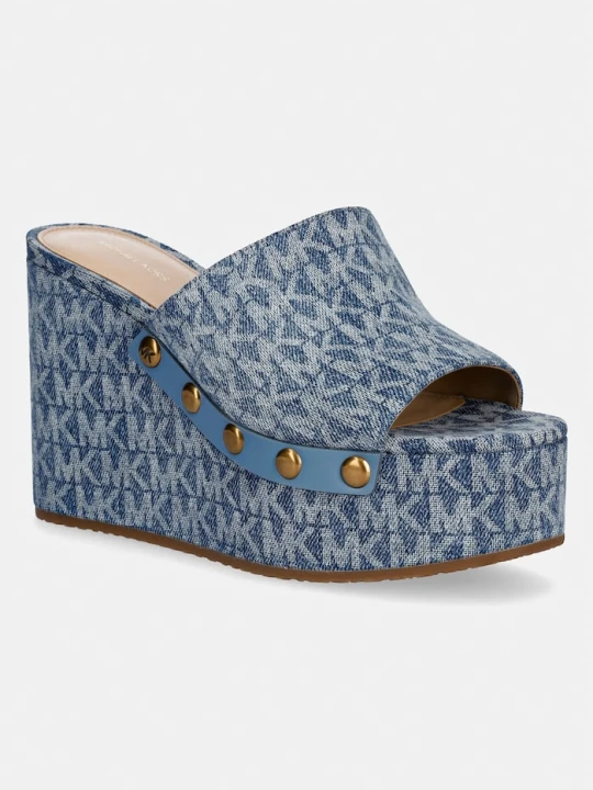 Zdjęcie produktu MICHAEL Michael Kors klapki damskie Mayes Wedge Sandal niebieski