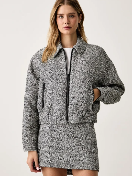 Zdjęcie produktu MICHAEL Michael Kors krótka kurtka damska z bawełną czarny