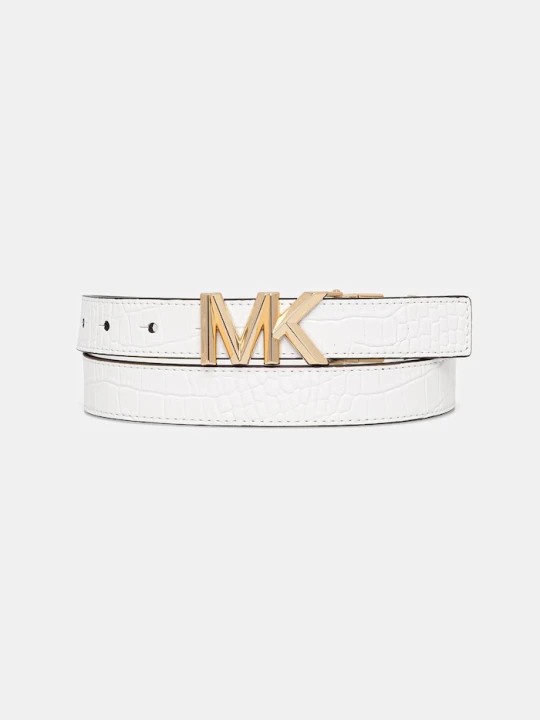 Zdjęcie produktu MICHAEL Michael Kors pasek damski skórzany biały