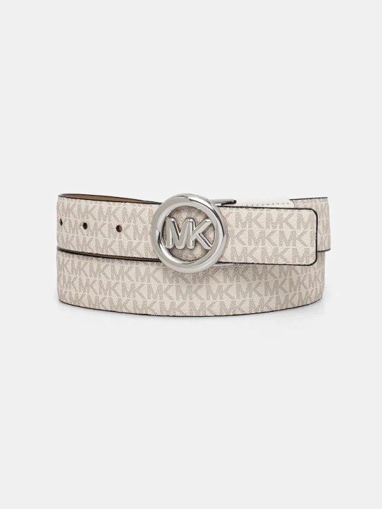 Zdjęcie produktu MICHAEL Michael Kors pasek damski z imitacji skóry beżowy