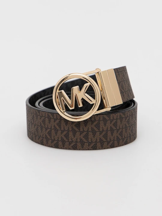Zdjęcie produktu MICHAEL Michael Kors pasek dwustronny damski z imitacji skóry brązowy