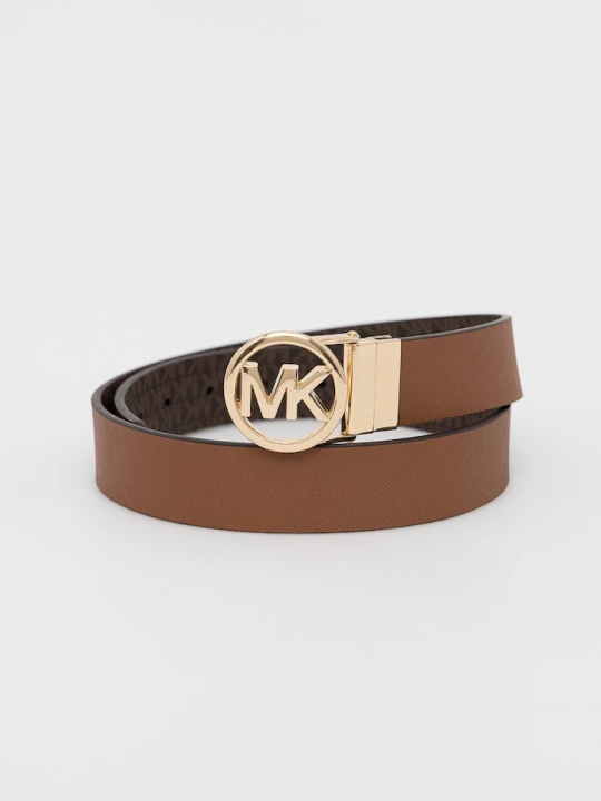 Zdjęcie produktu MICHAEL Michael Kors pasek dwustronny damski z imitacji skóry brązowy