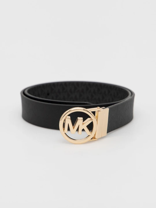 Zdjęcie produktu MICHAEL Michael Kors pasek dwustronny damski z imitacji skóry czarny