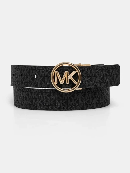 Zdjęcie produktu MICHAEL Michael Kors pasek dwustronny damski z imitacji skóry czarny
