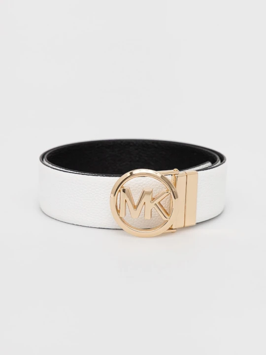 Zdjęcie produktu MICHAEL Michael Kors pasek dwustronny damski skórzany biały