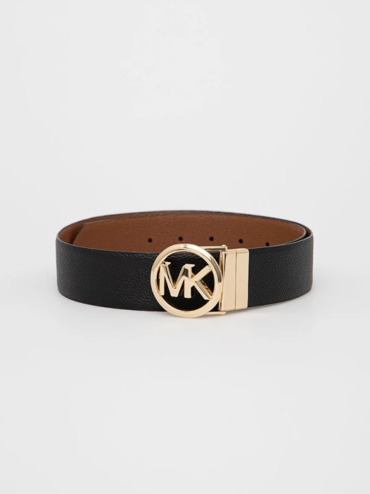 Zdjęcie produktu MICHAEL Michael Kors pasek dwustronny damski skórzany czarny
