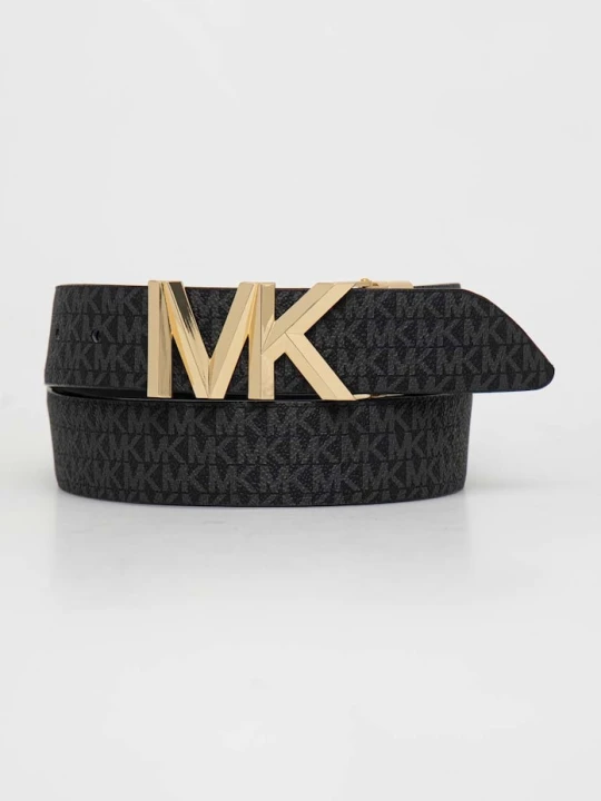 Zdjęcie produktu MICHAEL Michael Kors pasek dwustronny damski skórzany czarny