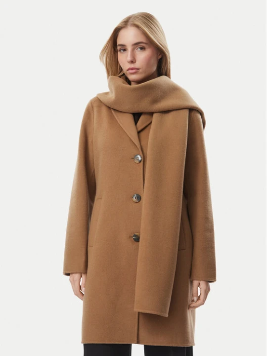 Zdjęcie produktu MICHAEL Michael Kors Płaszcz wełniany 77A7146M22 Brązowy jasny Regular Fit