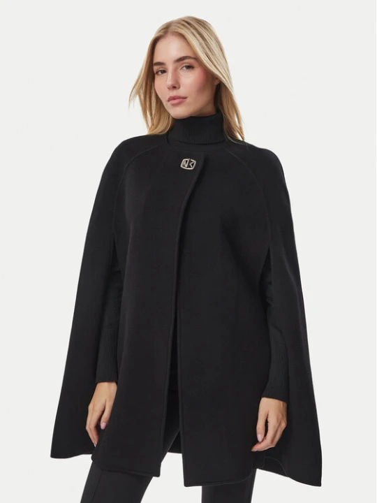 Zdjęcie produktu MICHAEL Michael Kors Ponczo MF620MWGBX Czarny Relaxed Fit