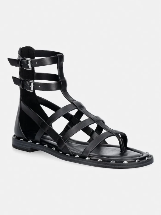 Zdjęcie produktu MICHAEL Michael Kors sandały damskie skórzane Noa Flat Sandal czarny