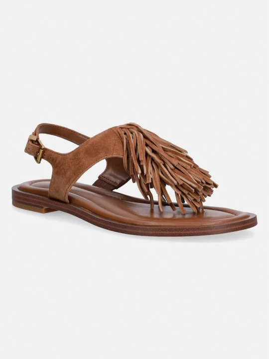 Zdjęcie produktu MICHAEL Michael Kors sandały damskie zamszowe Indra Thong Sandal brązowy