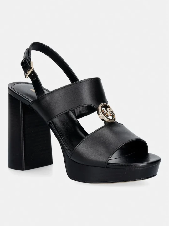 Zdjęcie produktu MICHAEL Michael Kors sandały skórzane Erin Platform Sandal czarny