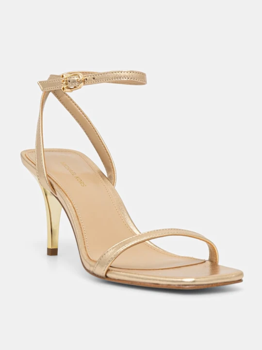 Zdjęcie produktu MICHAEL Michael Kors sandały skórzane Liana Mid Sandal złoty