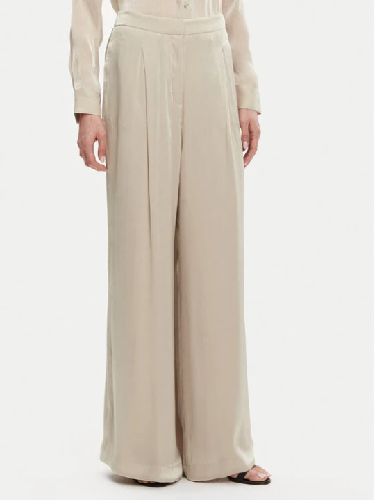 Zdjęcie produktu MICHAEL Michael Kors Spodnie palazzo MS430638BB Beżowy Wide Leg