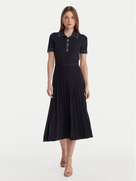 Zdjęcie produktu MICHAEL Michael Kors Sukienka dzianinowa MR683C0BFD Granatowy Slim Fit