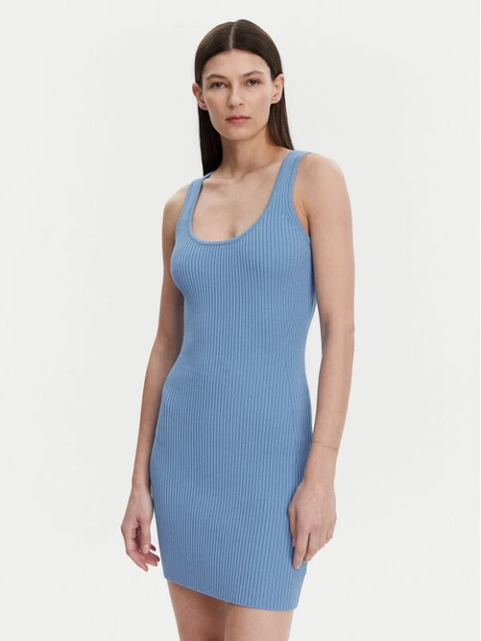 Zdjęcie produktu MICHAEL Michael Kors Sukienka dzianinowa MS5830I33D Niebieski Slim Fit