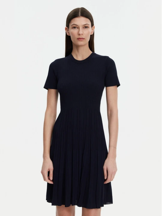Zdjęcie produktu MICHAEL Michael Kors Sukienka dzianinowa MS5830OBFD Granatowy Slim Fit